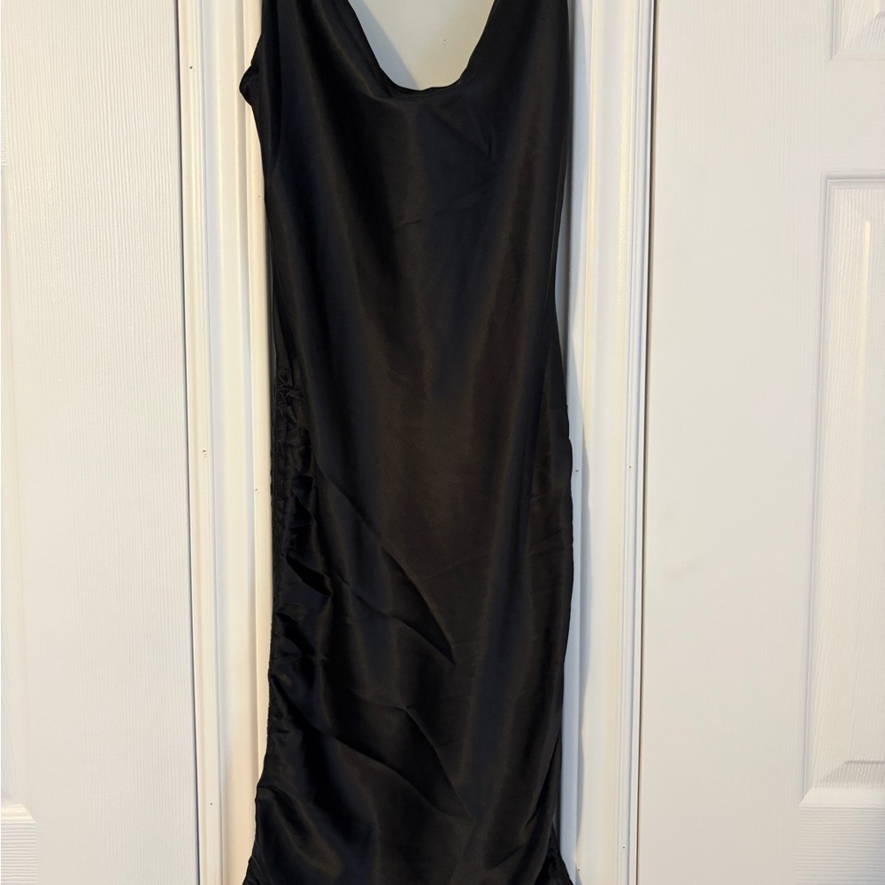 Crystal Doll Black Slip Dress